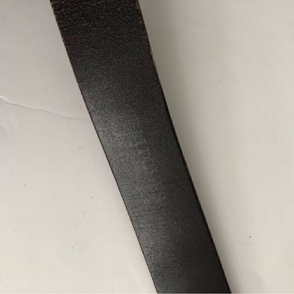Britches Made in England brown leather belt with brass buckle - Picture 7 of 7